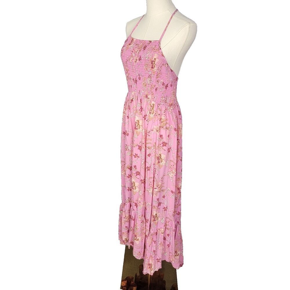 Free People Dress Size L Heat Wave Pink New with Tag Lightweight Flowy Midi Maxi - Picture 7 of 17